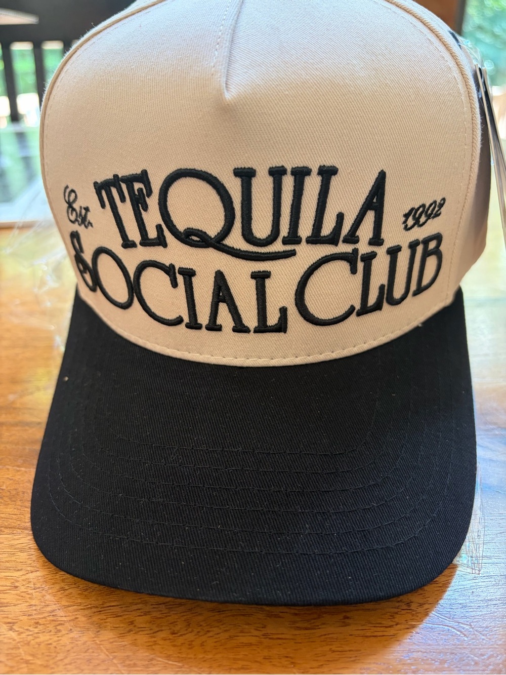 CC Tequila Social Club Two-Tone Black & White Trucker Hat